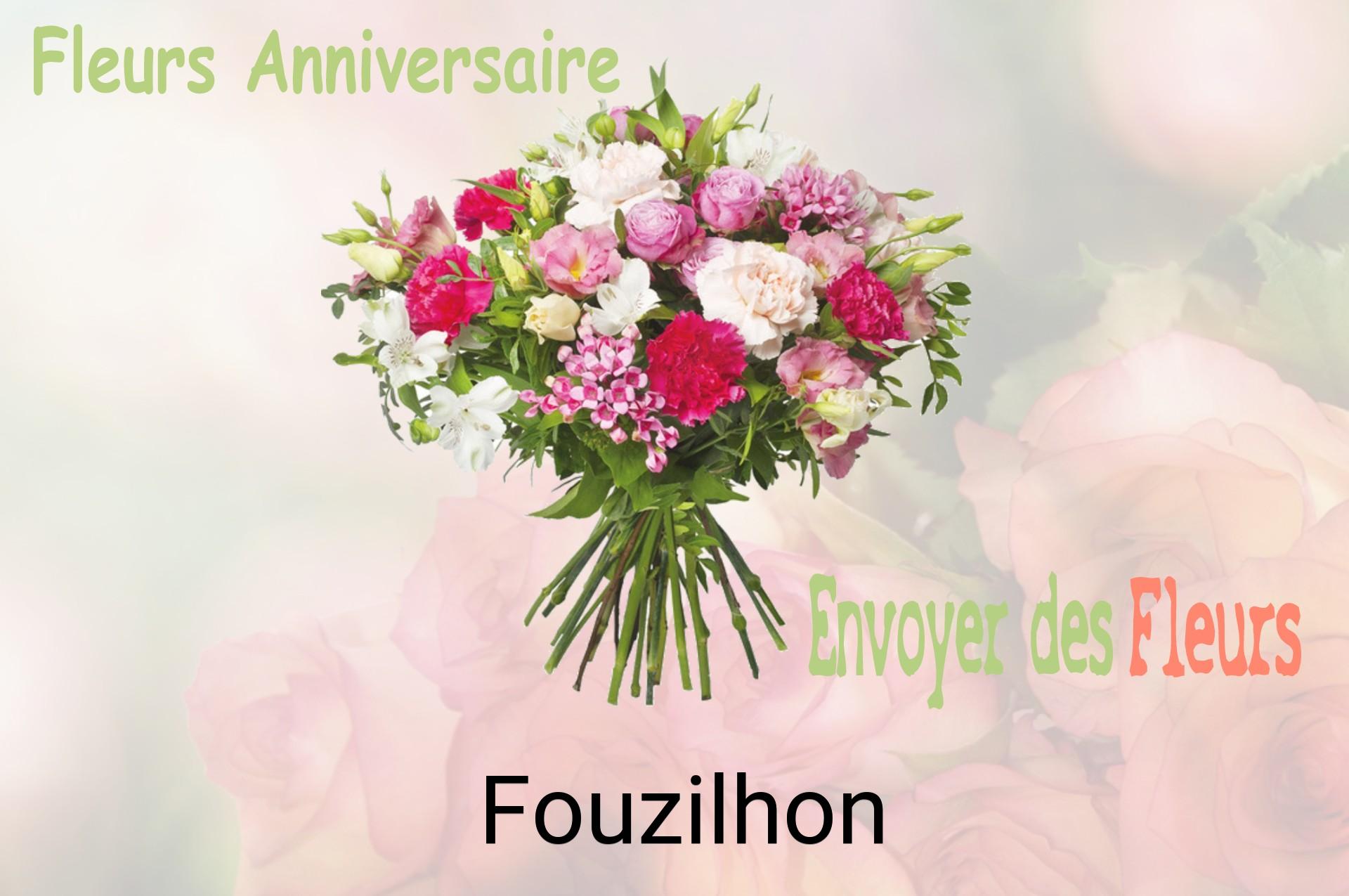 Bouquet de fleurs d’anniversaire livré à Fouzilhon
