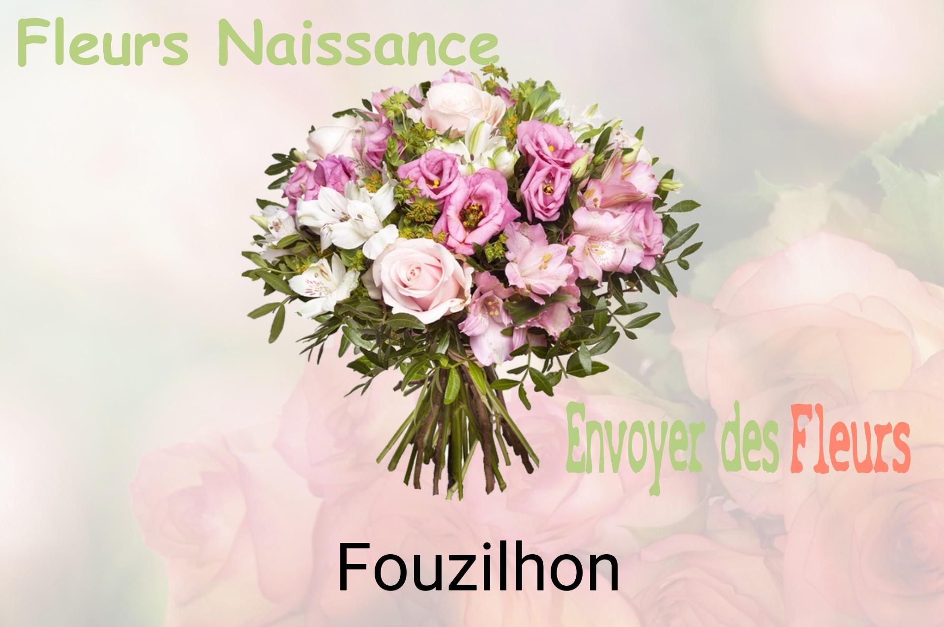 Bouquet de fleurs de naissance livré à Fouzilhon